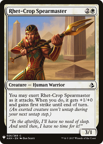 {C} Rhet-Crop Spearmaster [Mystery Booster][LS AKH 026]