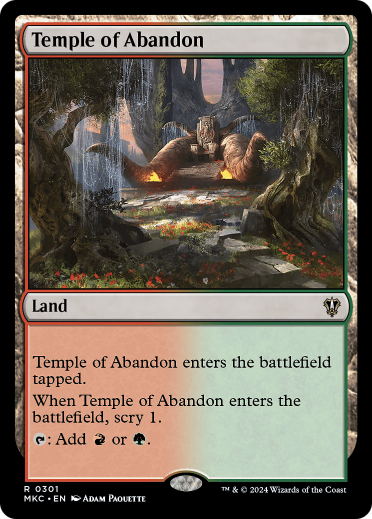 {R} Temple of Abandon [Murders at Karlov Manor Commander][MKC 301]