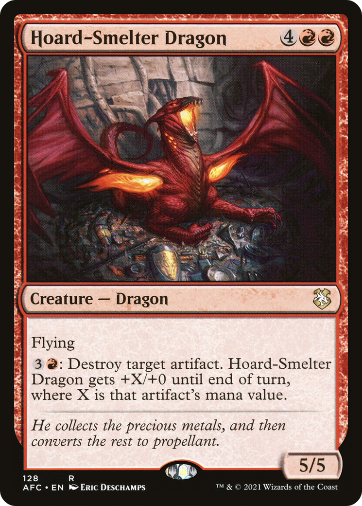 {R} Hoard-Smelter Dragon [Dungeons & Dragons: Adventures in the Forgotten Realms Commander][AFC 128]