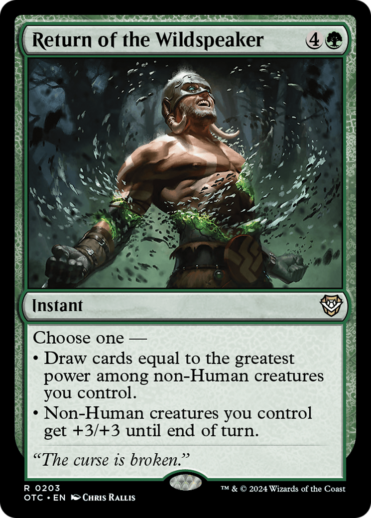 {R} Return of the Wildspeaker [Outlaws of Thunder Junction Commander][OTC 203]