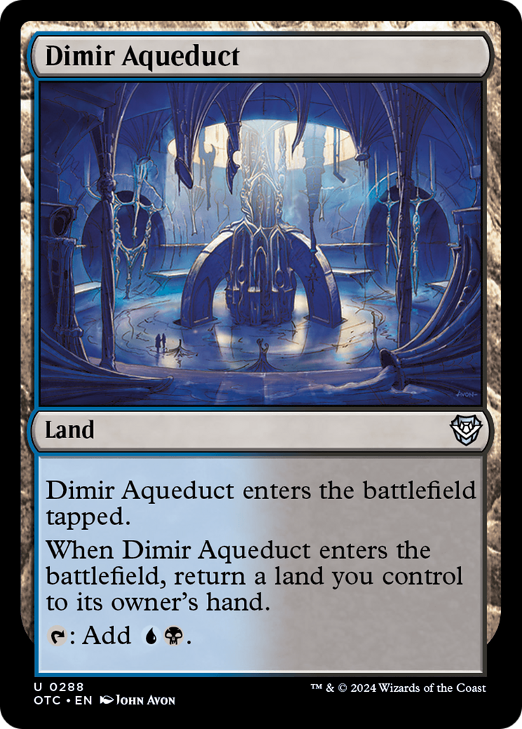 {C} Dimir Aqueduct [Outlaws of Thunder Junction Commander][OTC 288]