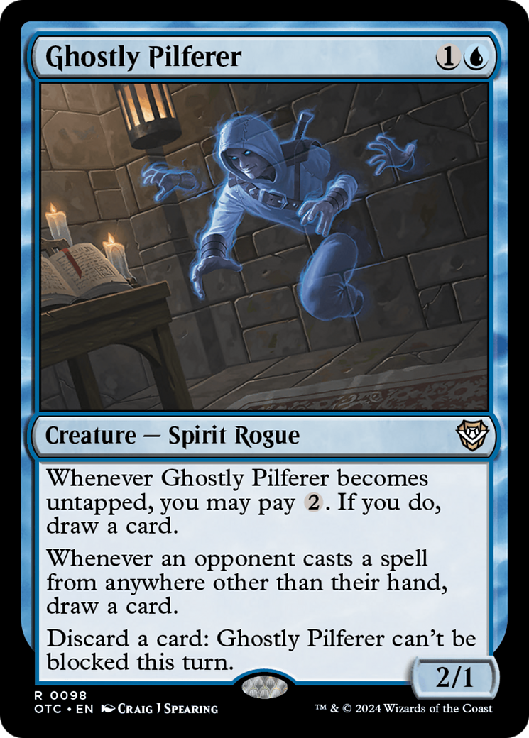 {R} Ghostly Pilferer [Outlaws of Thunder Junction Commander][OTC 098]