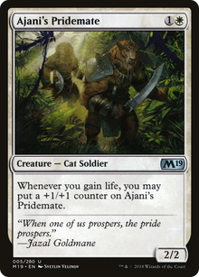 {C} Ajani's Pridemate [Core Set 2019][M19 005]