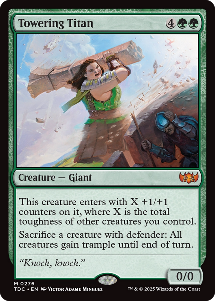 {R} Towering Titan [Tarkir: Dragonstorm Commander][TDC 276]