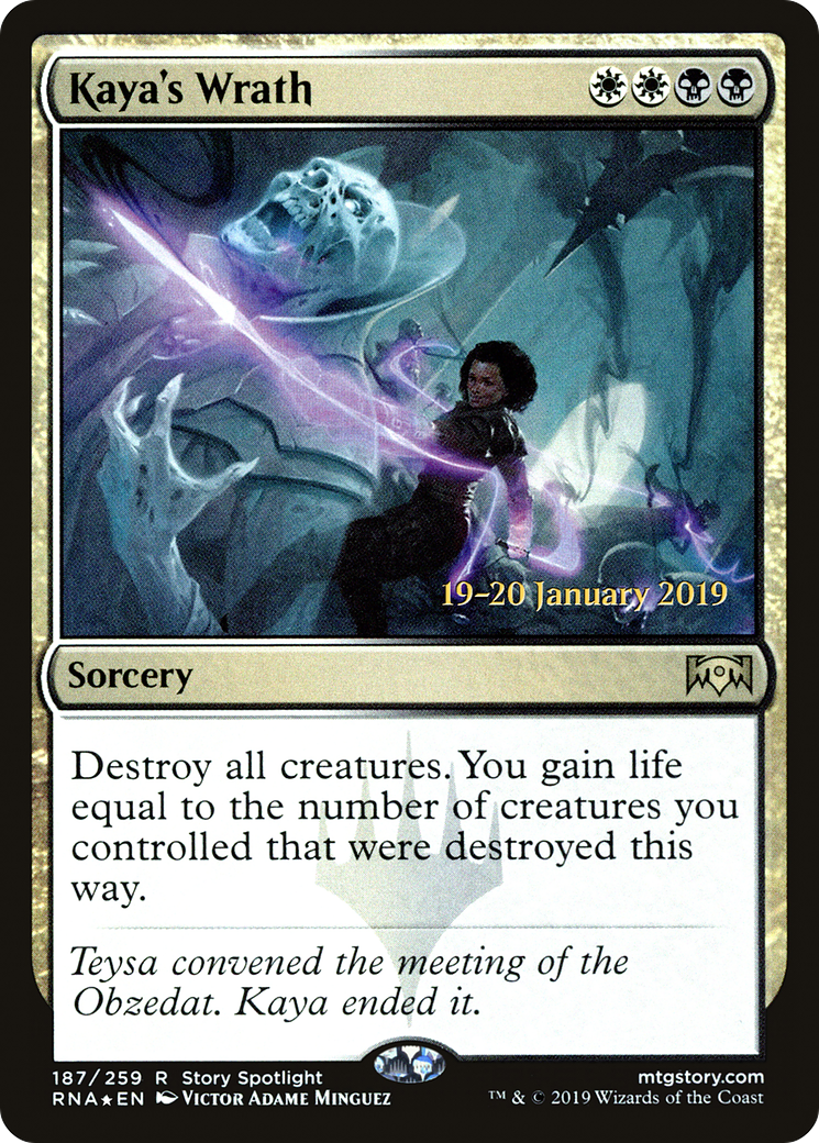 {R} Kaya's Wrath [Ravnica Allegiance Prerelease Promos][PR RNA 187]