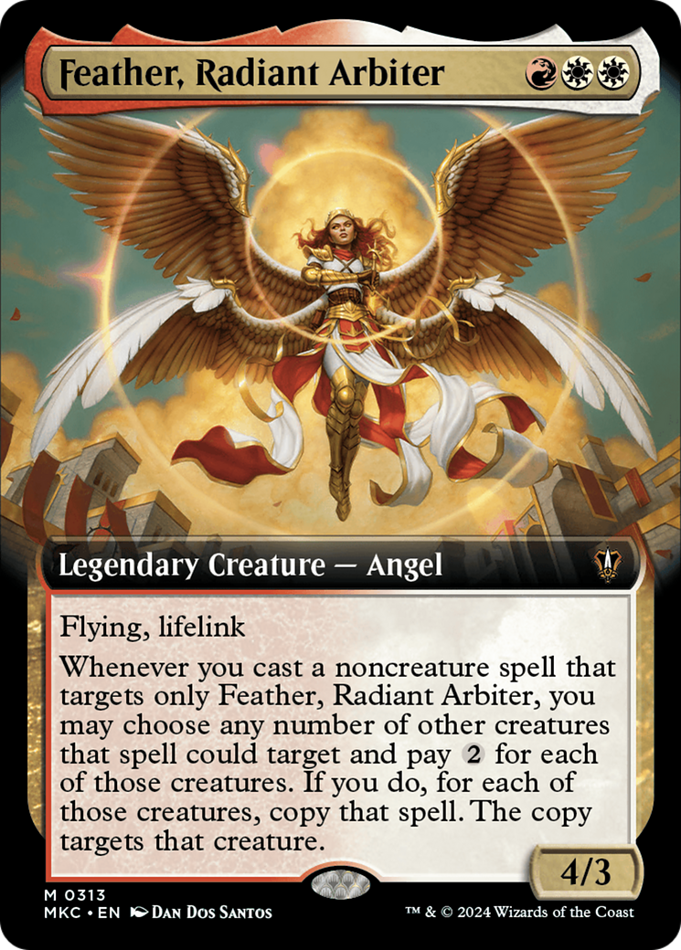 {R} Feather, Radiant Arbiter (Extended Art) [Murders at Karlov Manor Commander][MKC 313]