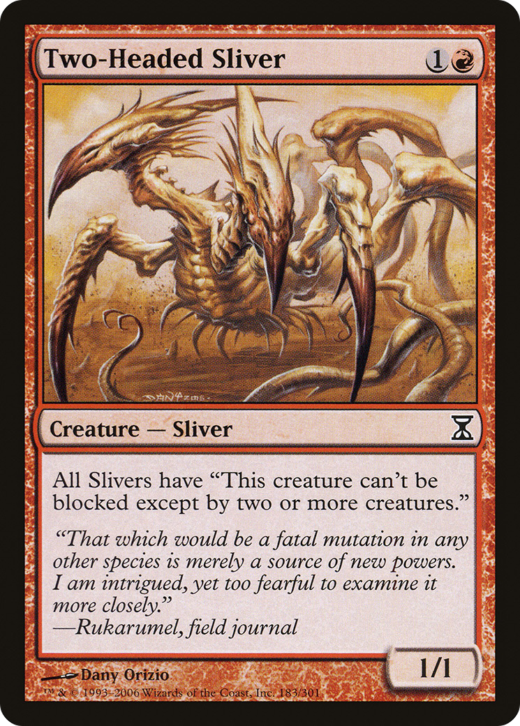 {C} Two-Headed Sliver [Time Spiral][TSP 183]