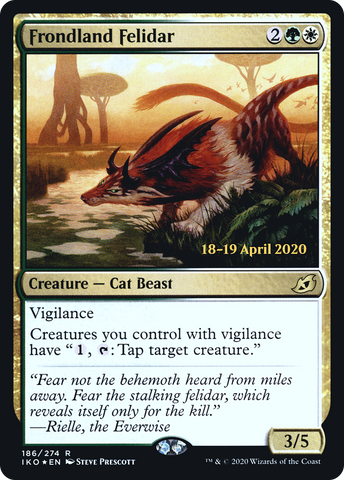 {R} Frondland Felidar [Ikoria: Lair of Behemoths Prerelease Promos][PR IKO 186]