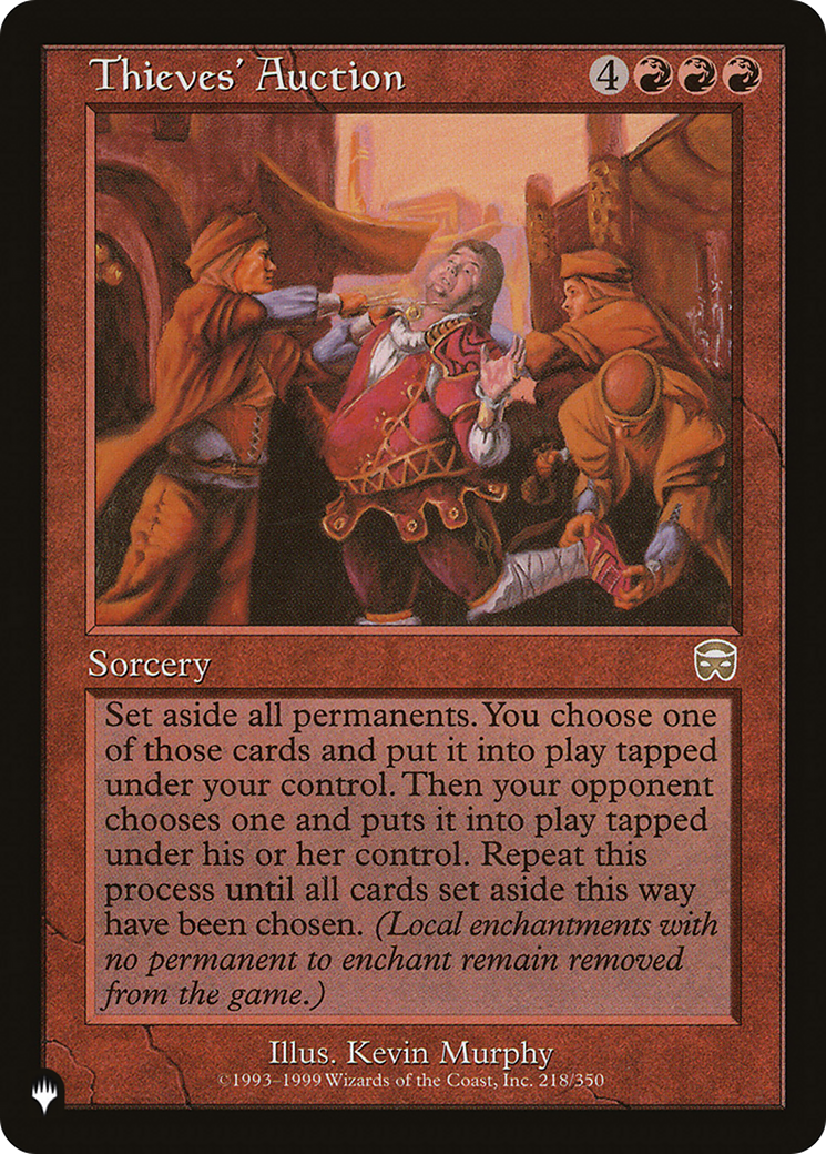 Thieves' Auction [LIST 218/350]