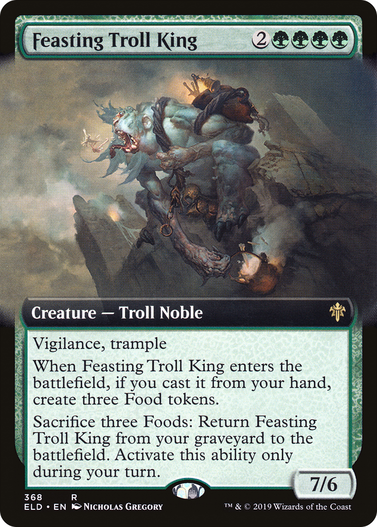 {R} Feasting Troll King (Extended Art) [Throne of Eldraine][ELD 368] - Misty Mountain Games