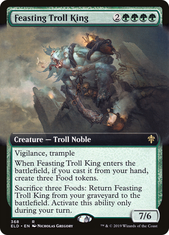 {R} Feasting Troll King (Extended Art) [Throne of Eldraine][ELD 368]