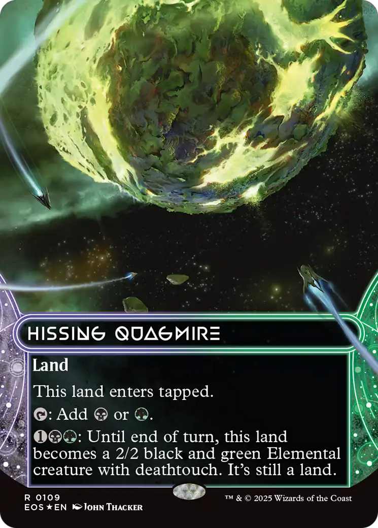 {R} Hissing Quagmire (0109) (Borderless) (Galaxy Foil) [Edge of Eternities: Stellar Sights][EOS 109]