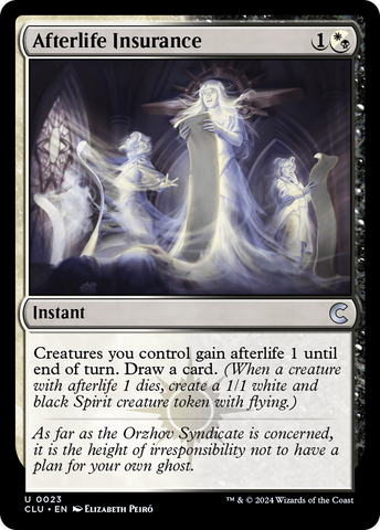 {C} Afterlife Insurance [Ravnica: Clue Edition][CLU 023]