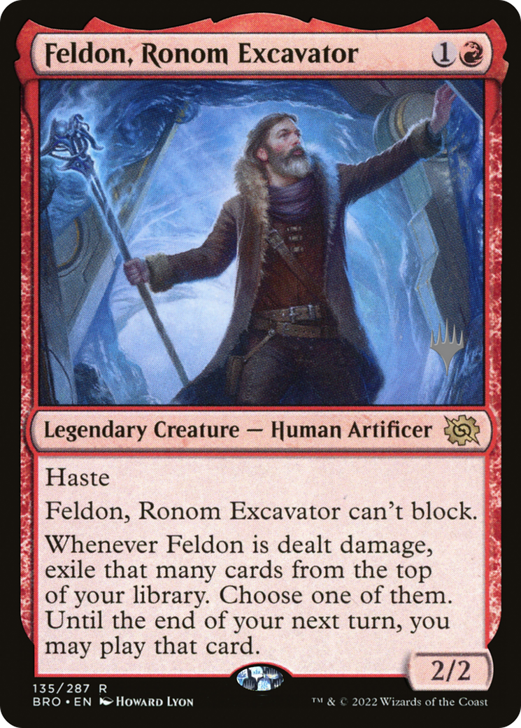 {R} Feldon, Ronom Excavator [The Brothers' War: Promo Pack][PP BRO 135]