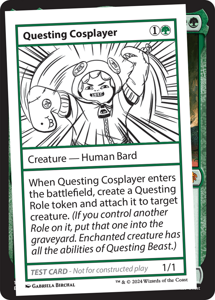{C} Questing Cosplayer [Mystery Booster 2 Playtest Cards][MB2 PLAYTEST]