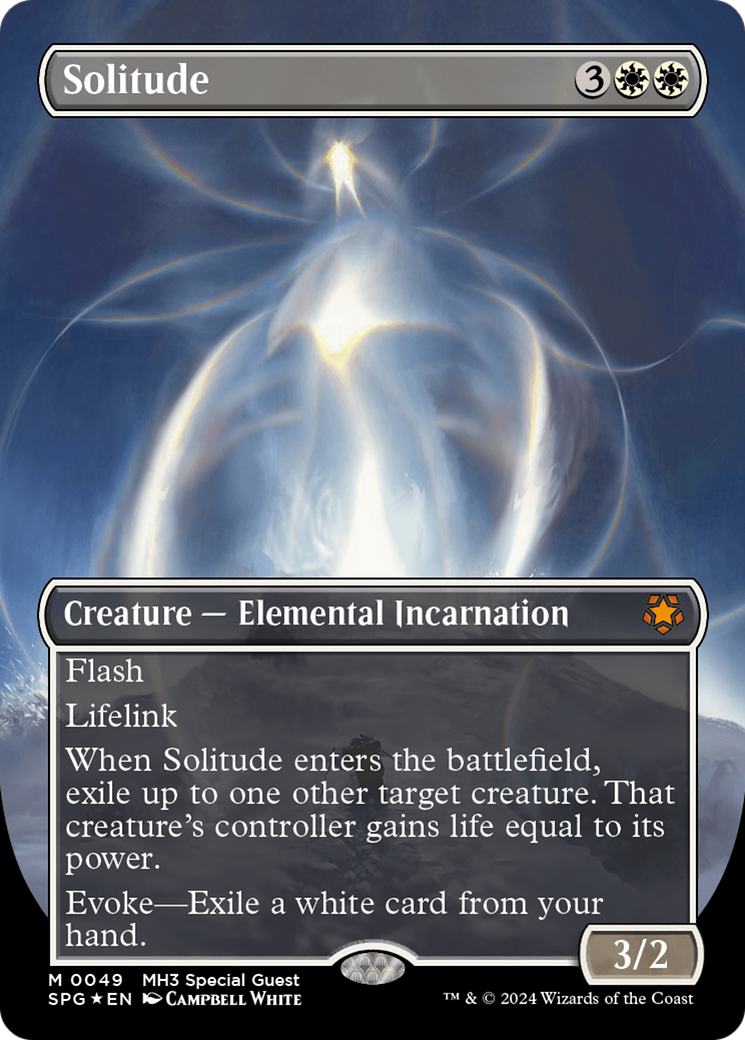 {R} Solitude (Borderless) (Textured Foil) [Modern Horizons 3 Special Guests][SPG 049]