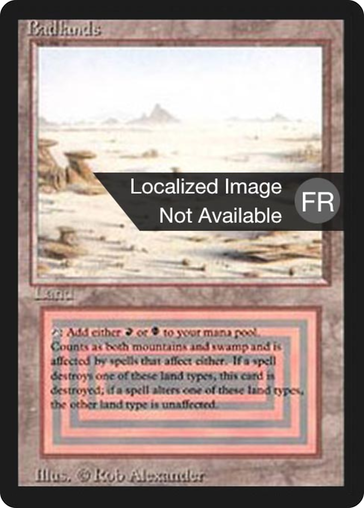{F} Badlands [Foreign Black Border][FBB 3ED 282]