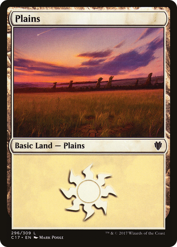 {B}[C17 296] Plains (296) [Commander 2017]