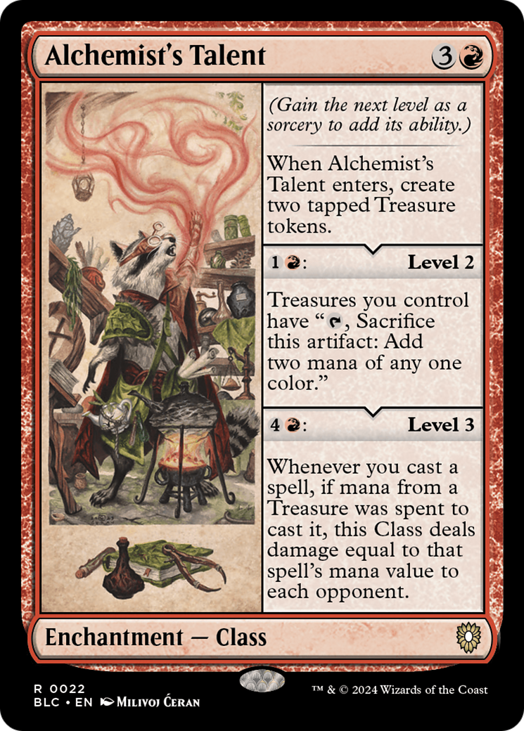 {R} Alchemist's Talent [Bloomburrow Commander][BLC 022]