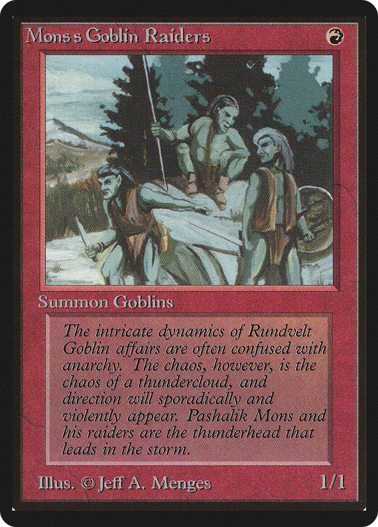 {C} Mons's Goblin Raiders [Beta Edition][LEB 165]