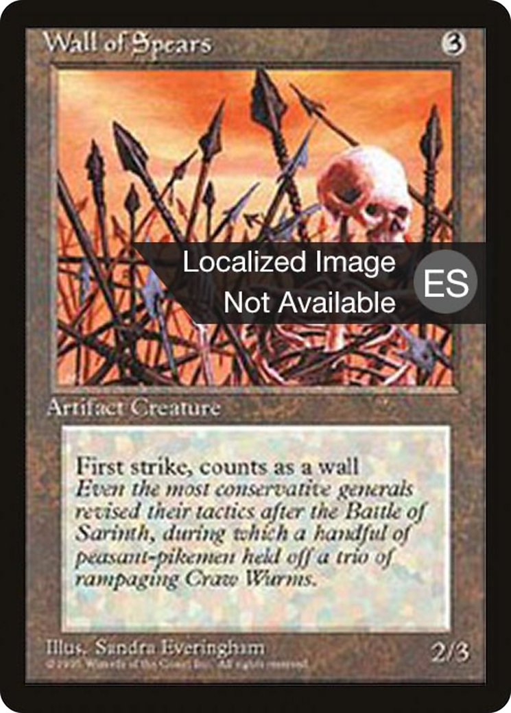 {F} Wall of Spears [Fourth Edition (Foreign Black Border)][FBB 4ED 356]