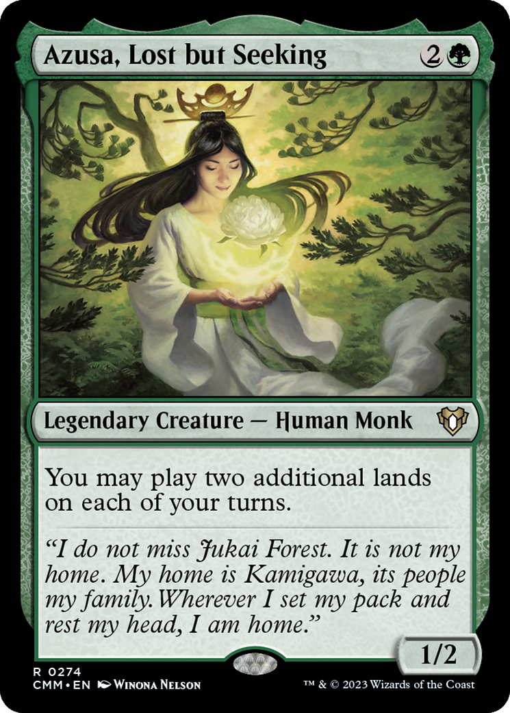 {R} Azusa, Lost but Seeking [Commander Masters][CMM 274]