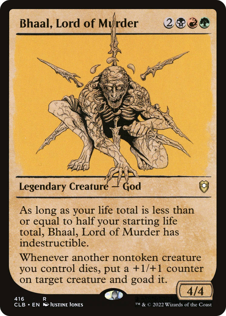 {R} Bhaal, Lord of Murder (Showcase) [Commander Legends: Battle for Baldur's Gate][CLB 416]