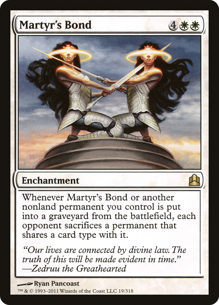 {R} Martyr's Bond [Commander 2011][CMD 019] - Misty Mountain Games