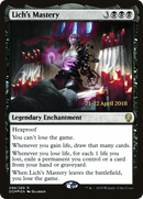 {R} Lich's Mastery [Dominaria Prerelease Promos][PR DOM 098]