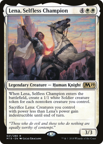 {R} Lena, Selfless Champion [Core Set 2019][M19 021]