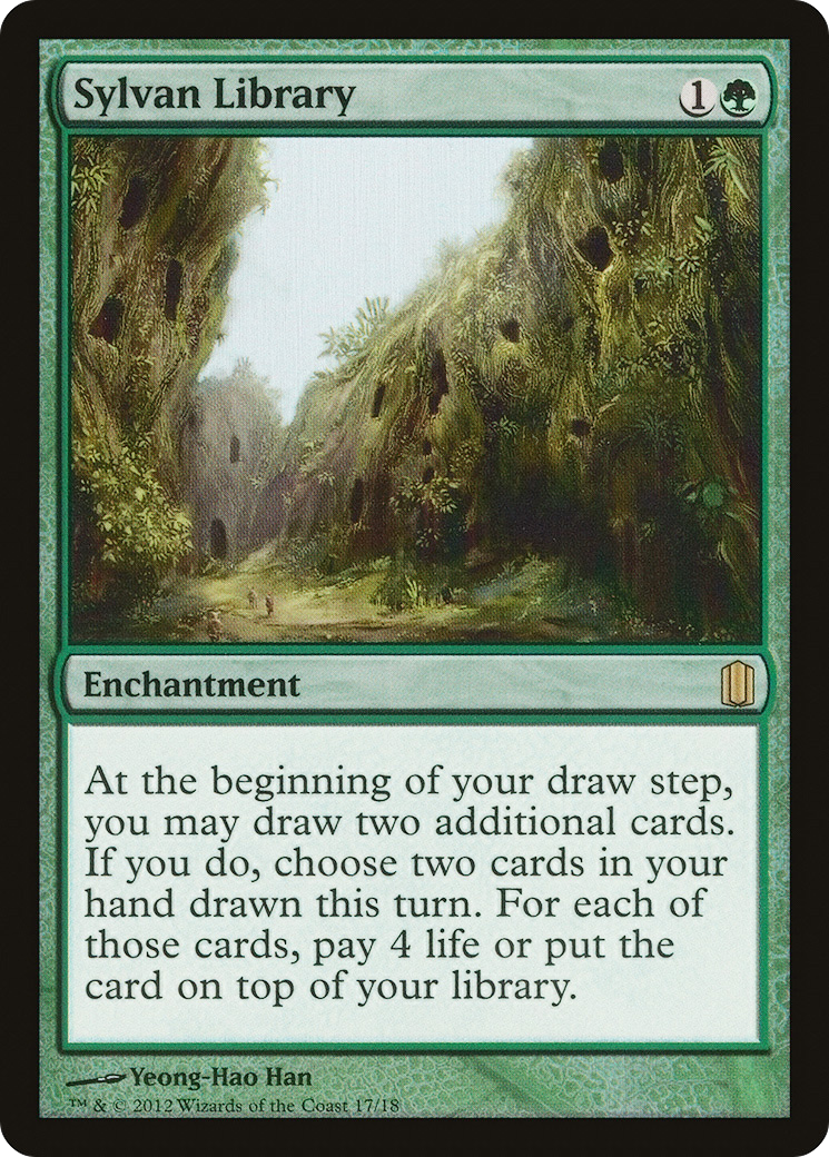 {R} Sylvan Library [Commander's Arsenal][CM1 017] - Misty Mountain Games