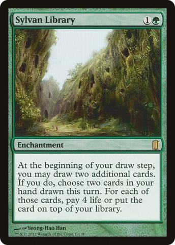 {R} Sylvan Library [Commander's Arsenal][CM1 017]