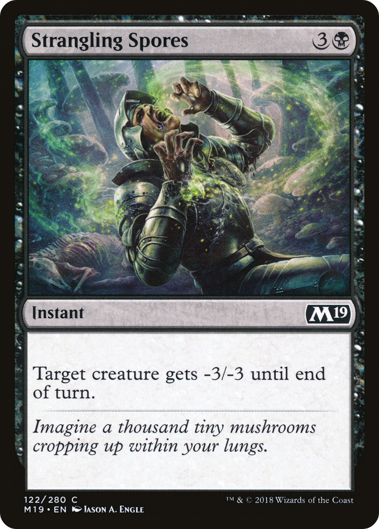 {C} Strangling Spores [Core Set 2019][M19 122] - Misty Mountain Games