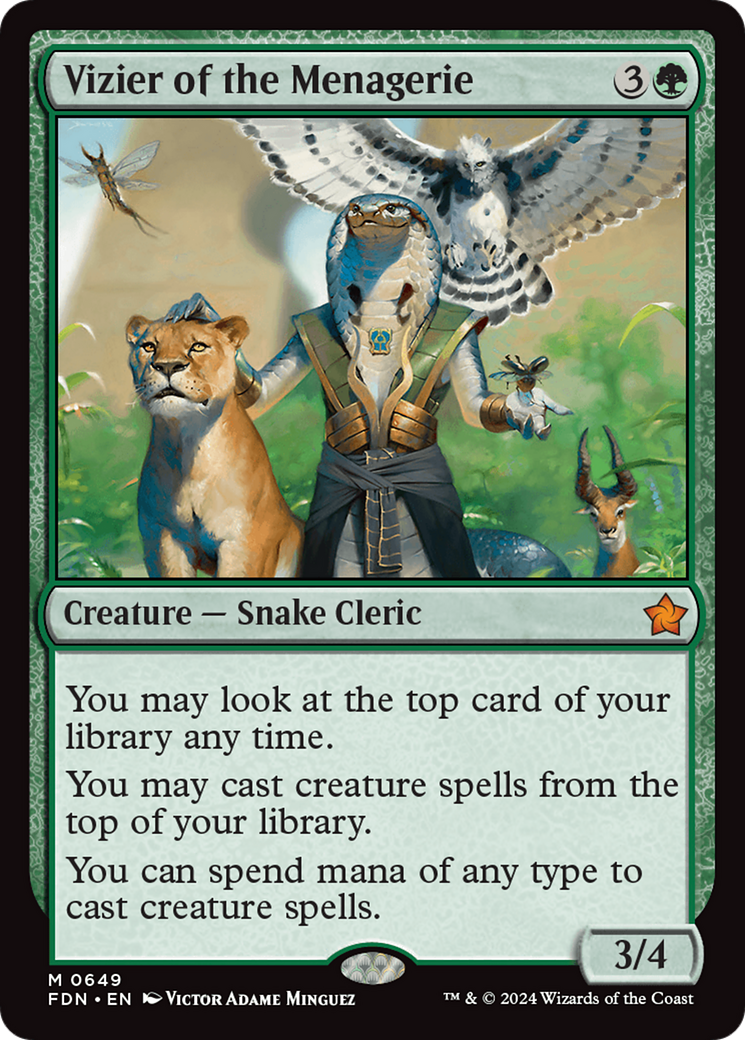 {@R} Vizier of the Menagerie [Foundations][FDN 649]