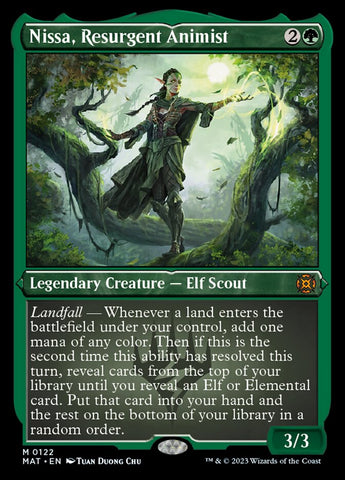{R} Nissa, Resurgent Animist (Foil Etched) [March of the Machine: The Aftermath][MAT 122]