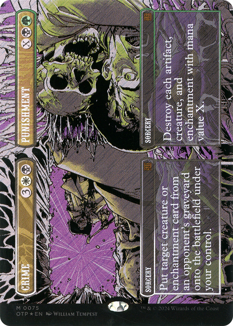 {R} Crime // Punishment (Textured Foil) [Outlaws of Thunder Junction: Breaking News][OTP 075]