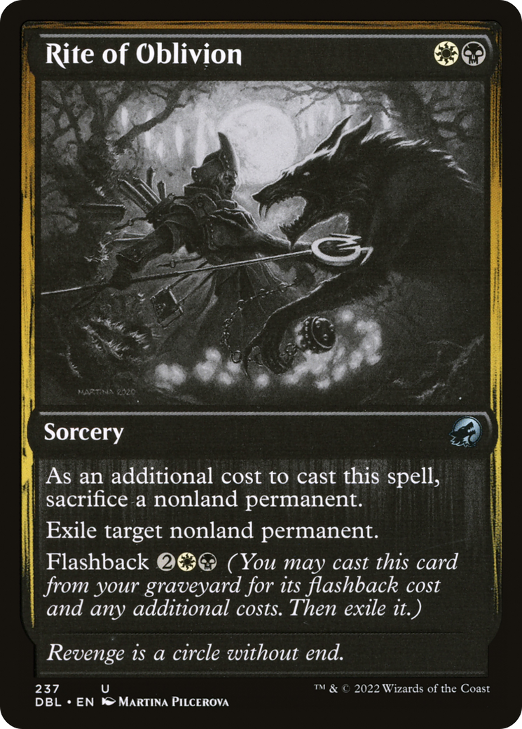 {C} Rite of Oblivion [Innistrad: Double Feature][DBL 237]