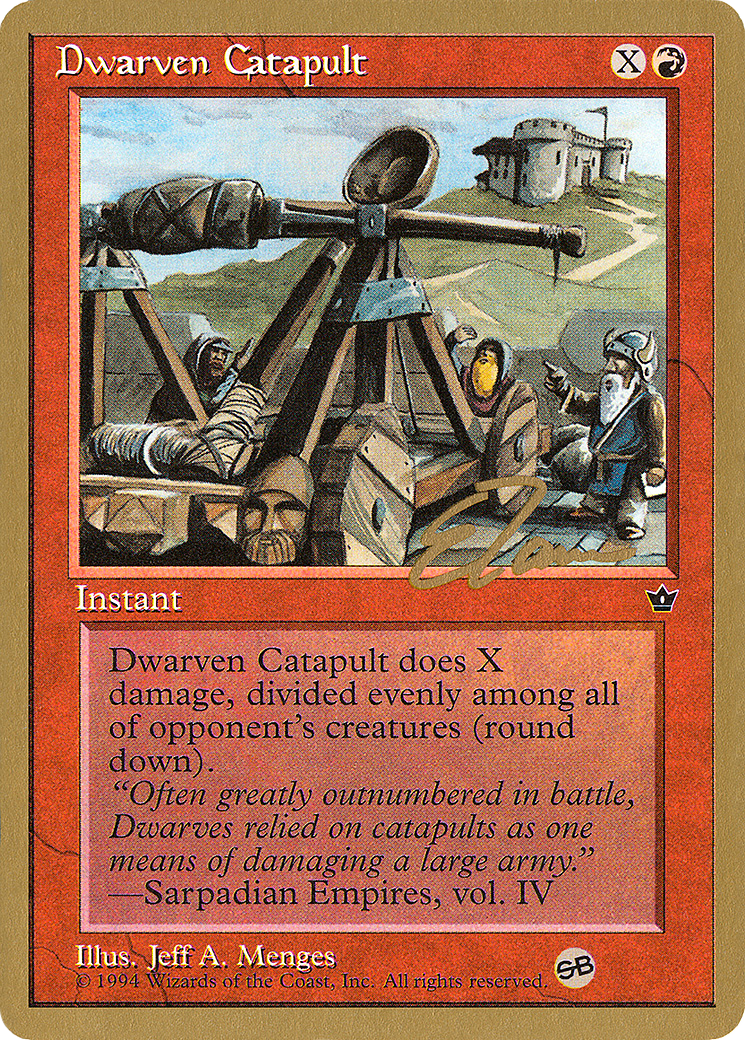 {C} Dwarven Catapult (Eric Tam) (SB) [Pro Tour Collector Set][GB PTC ET51SB]