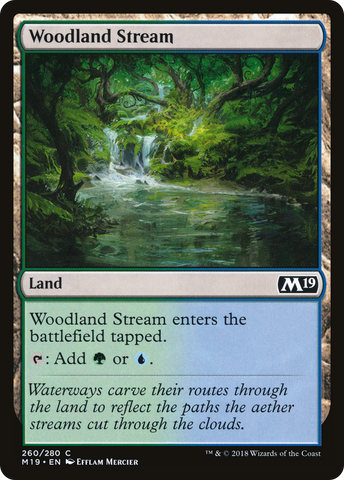 {C} Woodland Stream [Core Set 2019][M19 260]