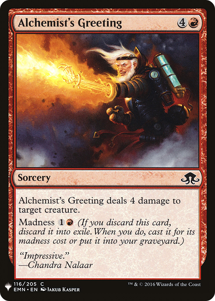 {C} Alchemist's Greeting [Mystery Booster][LS EMN 116]
