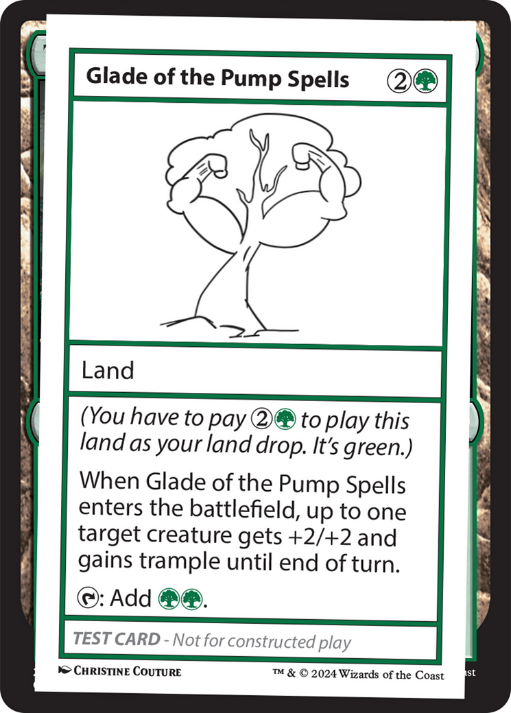 {C} Glade of the Pump Spells [Mystery Booster 2 Playtest Cards][MB2 PLAYTEST]
