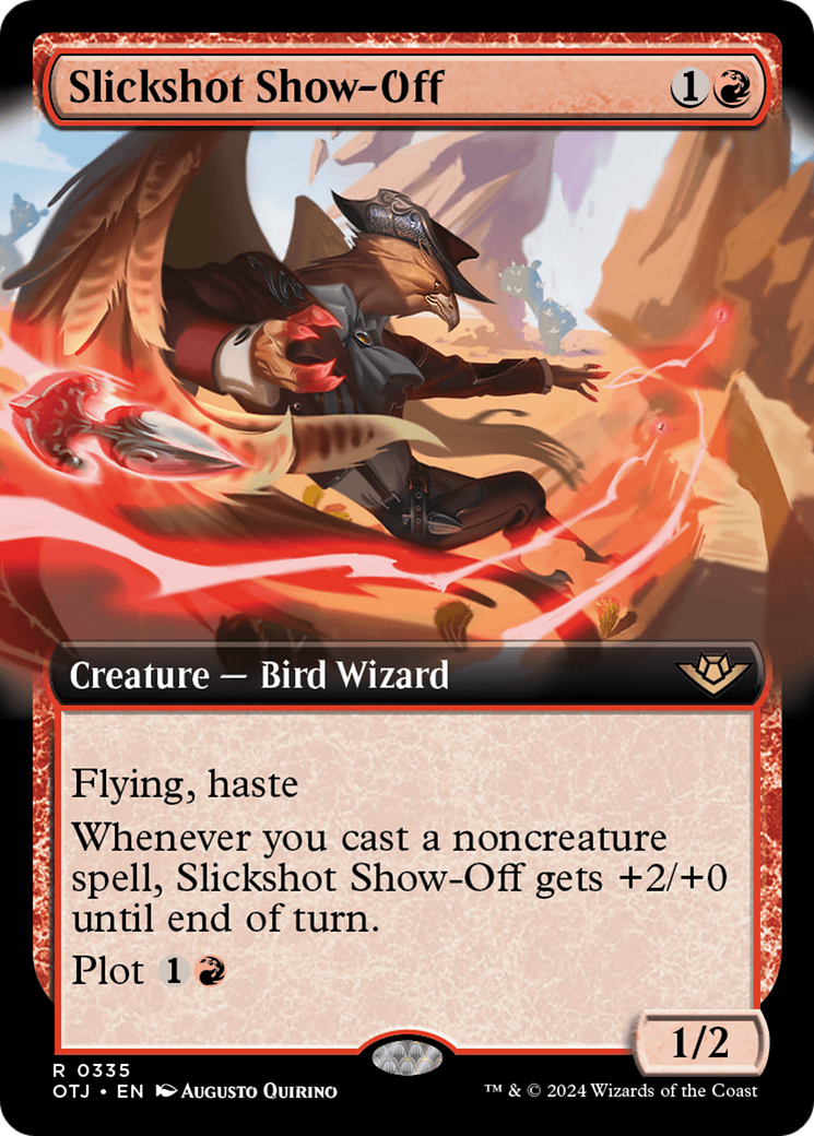 {@R} Slickshot Show-Off (Extended Art) [Outlaws of Thunder Junction][OTJ 335]