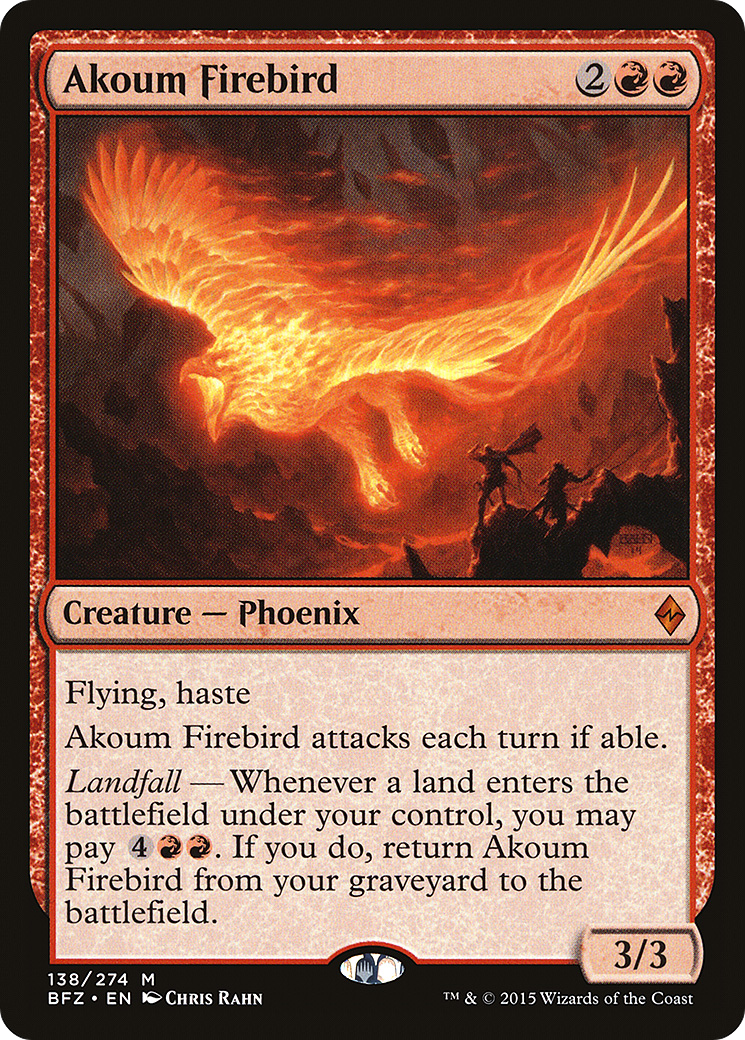 {R} Akoum Firebird [Battle for Zendikar][BFZ 138] - Misty Mountain Games