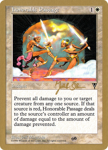 {C} Honorable Passage (Jakub Slemr) (SB) [World Championship Decks 1997][GB WC97 JS7SB]