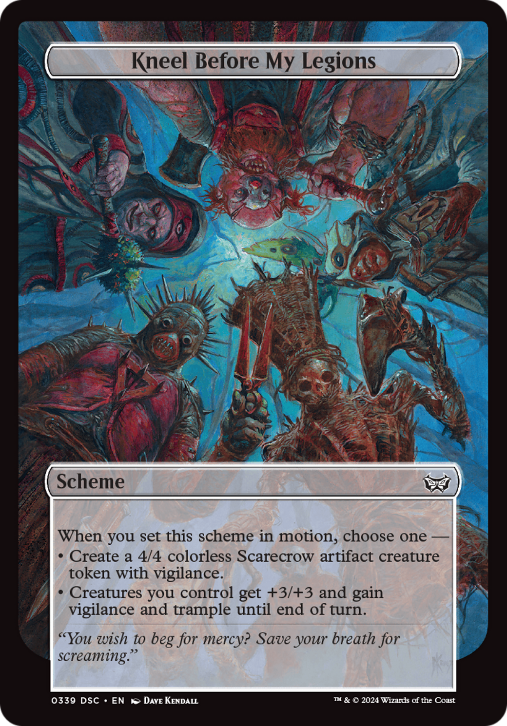 {C} Kneel Before My Legions (Full Art) [Duskmourn: House of Horror Commander][DSC 339]
