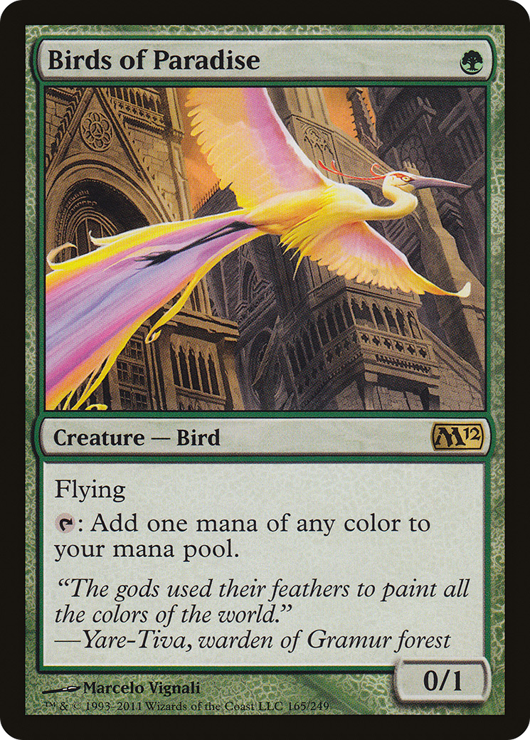 {R} Birds of Paradise [Magic 2012][M12 165]