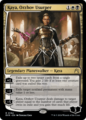 {R} Kaya, Orzhov Usurper [Ravnica Remastered][RVR 194]