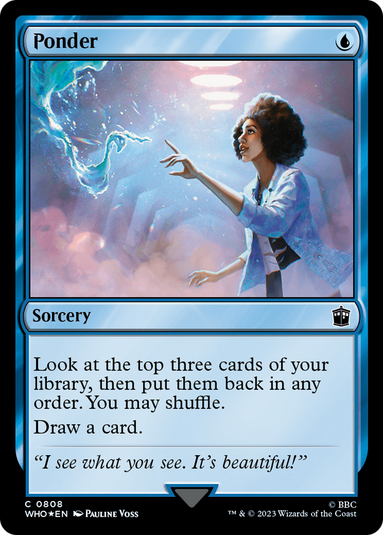 {C} Ponder (Surge Foil) [Doctor Who][WHO 808]