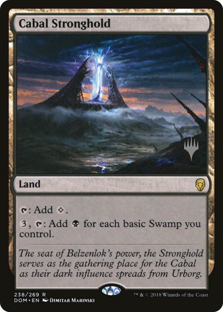 {R} Cabal Stronghold (Promo Pack) [Dominaria Promos][PP DOM 238]
