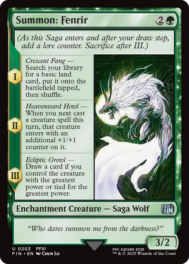 {@C} Summon: Fenrir [FINAL FANTASY][FIN 203]